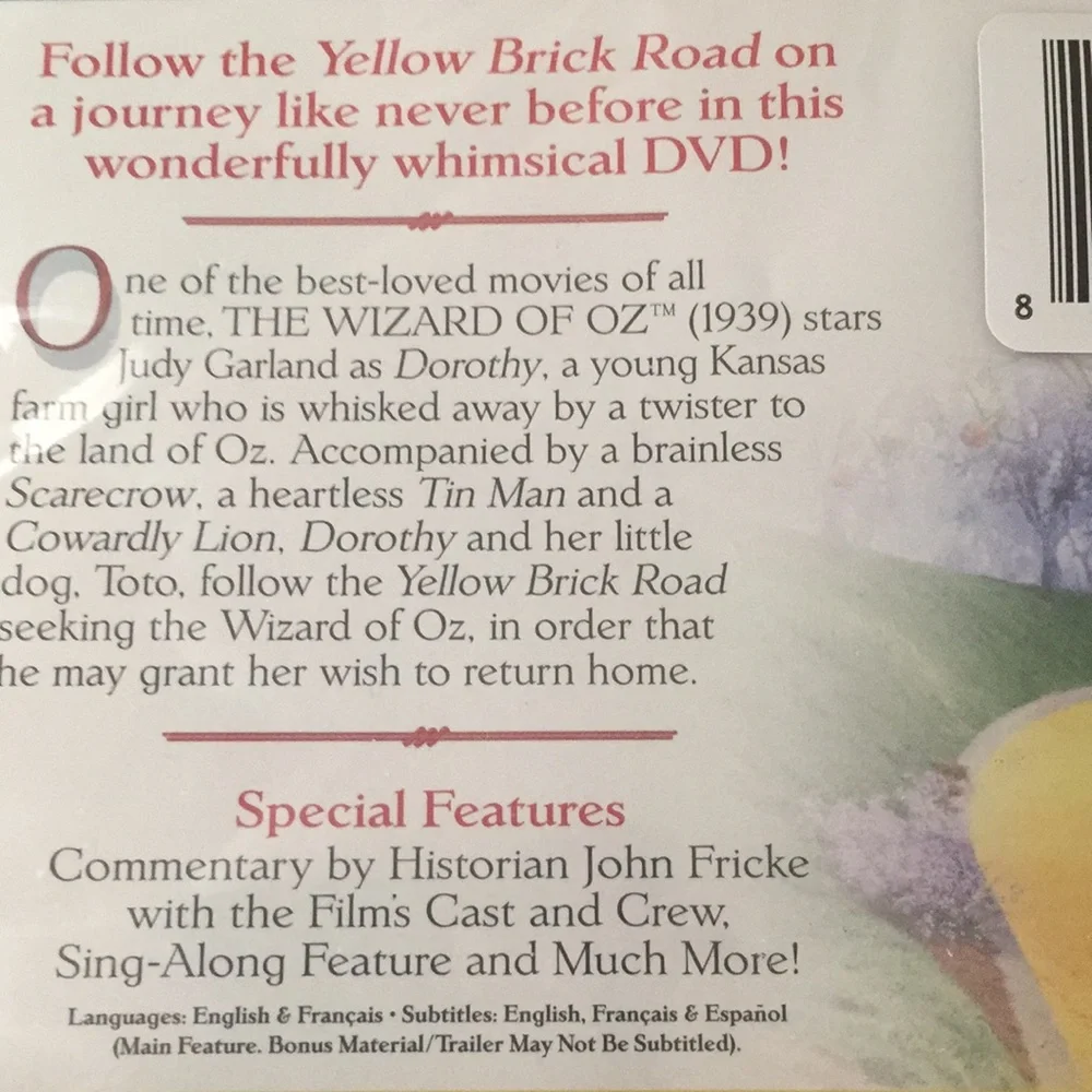The Wizard Of Oz DVD